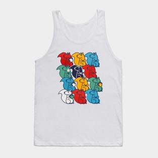 Colorful Squirrels Tank Top